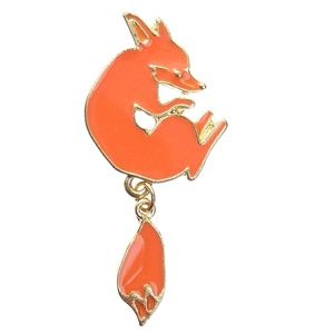 Enamel Fox Pin